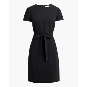 J. Crew Belted Suiting Dress Black Size 14